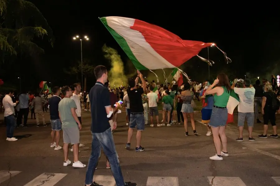 Italia campione d'Europa: la festa a Brescia