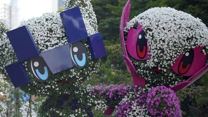 Le mascotte dei Giochi olimpici giapponesi, che oggi vivranno la cerimonia d’apertura