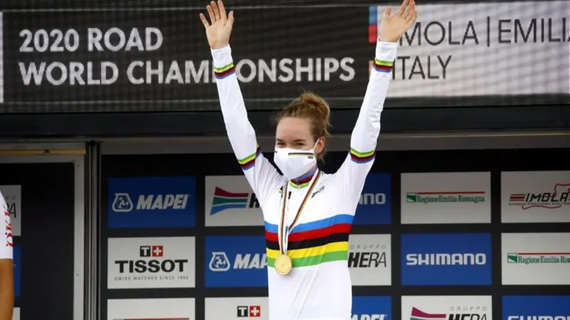 La campionessa di cliclismo Anna Van der Breggen