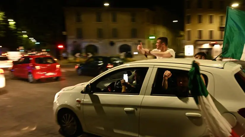 Italia campione d'Europa: festa a Brescia