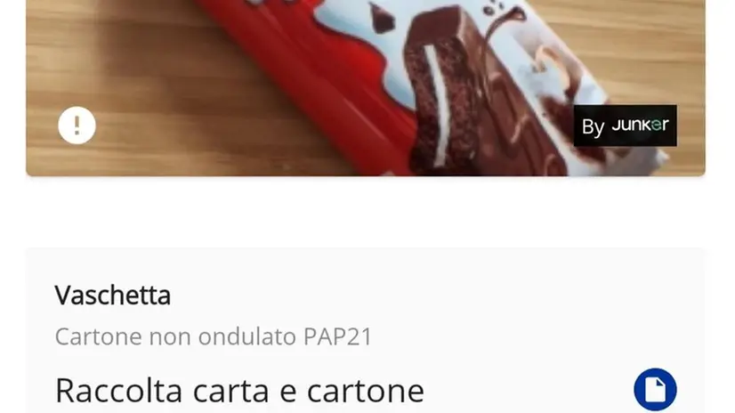 L'interfaccia della nuova funzione sulla app PULIamo