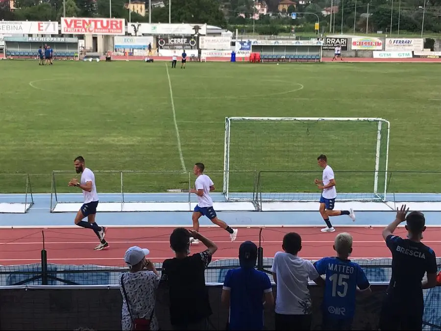 Rondinelle in ritiro a Darfo, allenamento pre amichevole