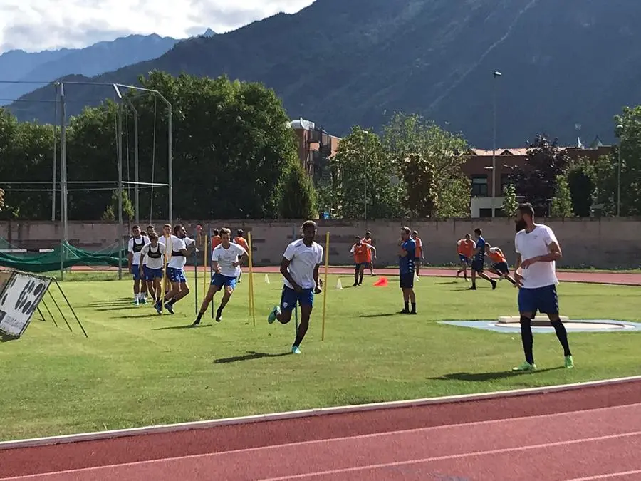 Rondinelle in ritiro a Darfo, allenamento pre amichevole