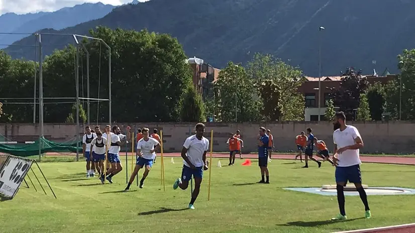 Rondinelle in ritiro a Darfo, allenamento pre amichevole