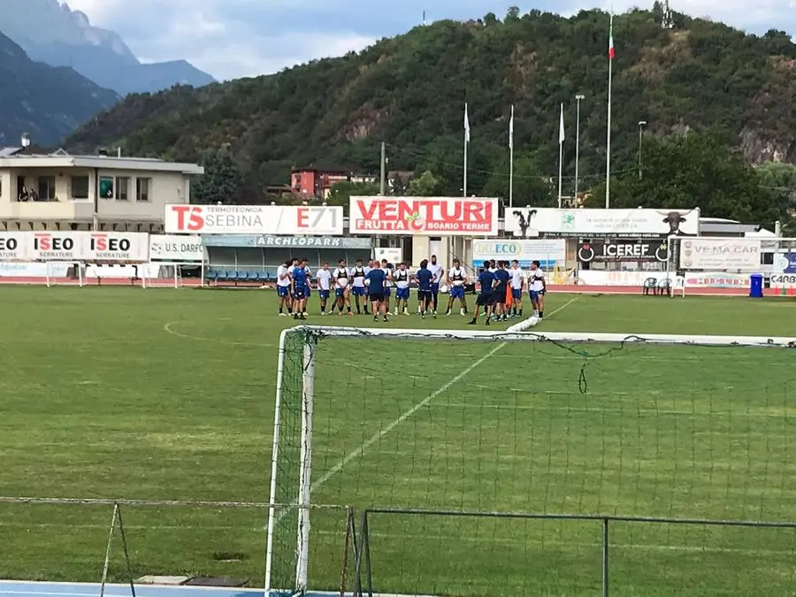 Rondinelle in ritiro a Darfo, allenamento pre amichevole