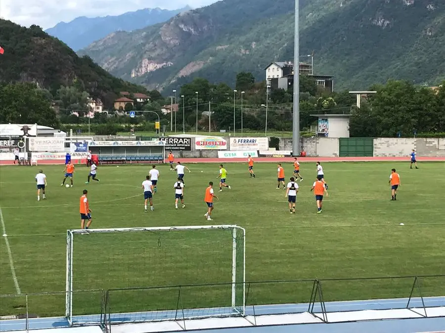 Rondinelle in ritiro a Darfo, allenamento pre amichevole