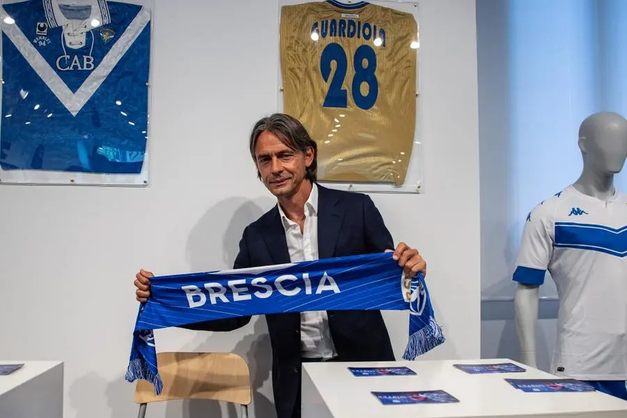 Pippo Inzaghi allenatore del Brescia: la conferenza stampa