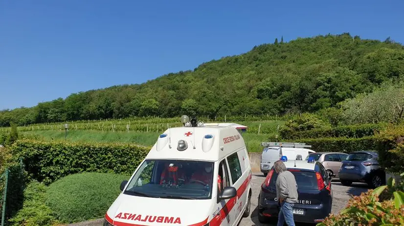 I soccorsi inviati in via Cadeo a Gussago
