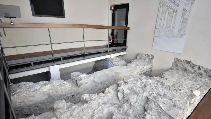 Palazzo Martinengo, i resti archeologici di tre millenni