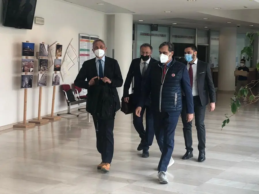 Il pm di Milano Paolo Storari al suo arrivo in tribunale a Brescia