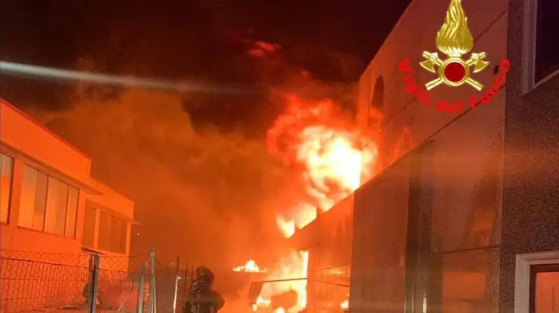 Fiamme a Carpenedolo