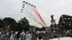 Mille Miglia 2021: le Frecce Tricolori in volo sulla città viste da piazzale Arnaldo