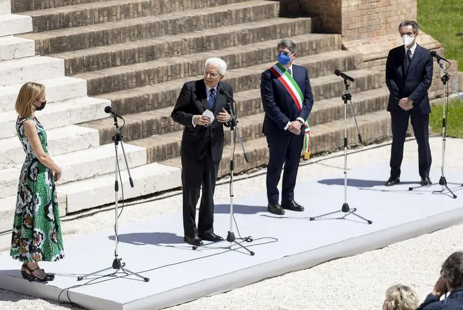 Il presidente Mattarella al Capitolium