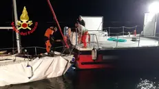 L'imbarcazione recuperata a Tignale