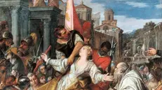 Una tela di Paolo Veronese custodita nella chiesa di Sant'Afra ne mostra il martirio