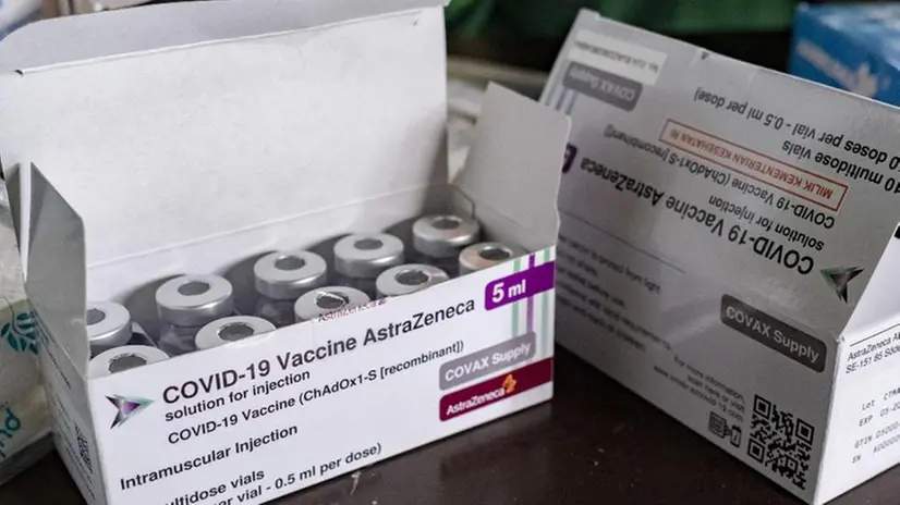 Una confezione di vaccino AstraZeneca - Foto Ansa/Enpa/Made Nagi © www.giornaledibrescia.it