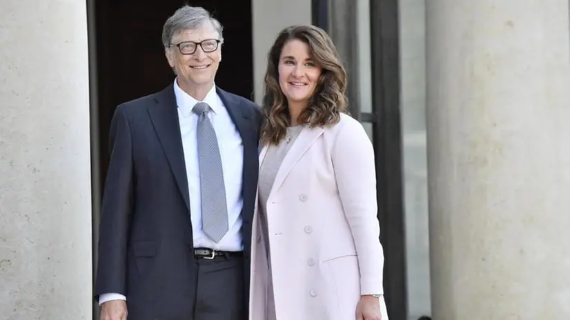 Bill Gates e la moglie Melinda - Foto Epa © www.giornaledibrescia.it