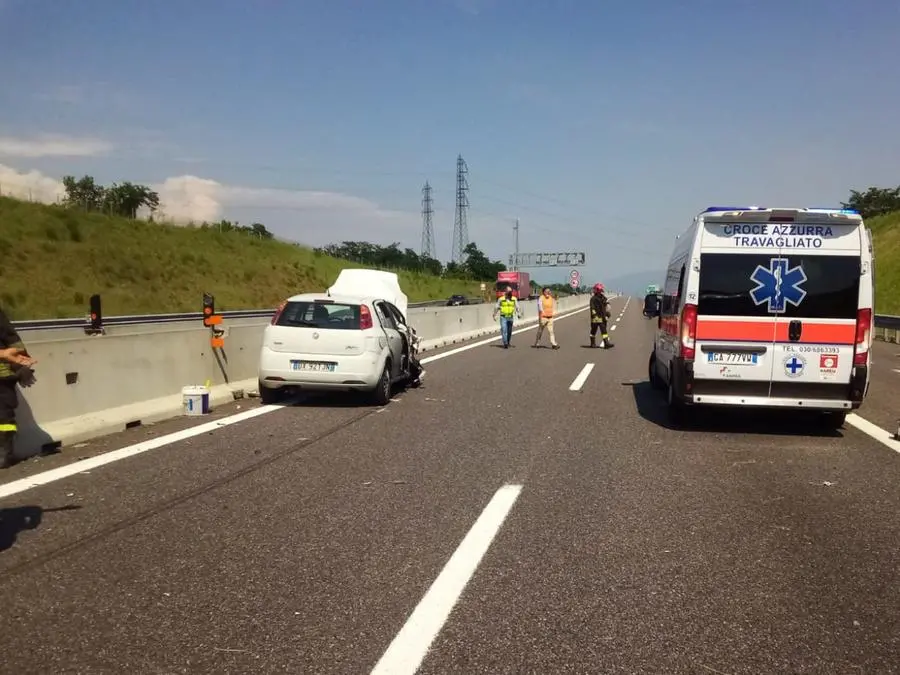 Schianto in A35
