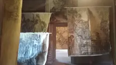 Alcuni scorci dell'esposizione del maestro Trainini al Castello di Padernello