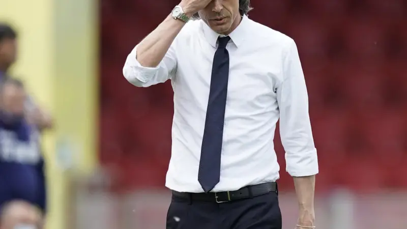 Filippo Inzaghi, allenatore del Benevento - Foto Ansa/Mario Taddeo © www.giornaledibrescia.it
