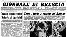 La prima pagina del Giornale di Brescia del 13 giugno 1981, dall'archivio storico - Foto © www.giornaledibrescia.it