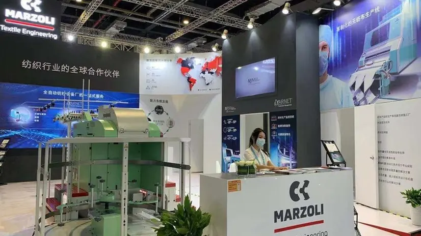 A Shanghai. Lo stand della Marzoli-Camozzi all’Itma Asia + Citme