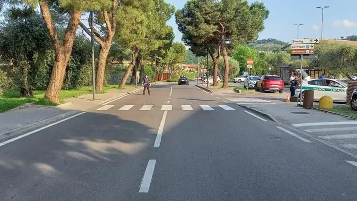 Viale Zane, a Salò, teatro dell'investimento mortale - © www.giornaledibrescia.it