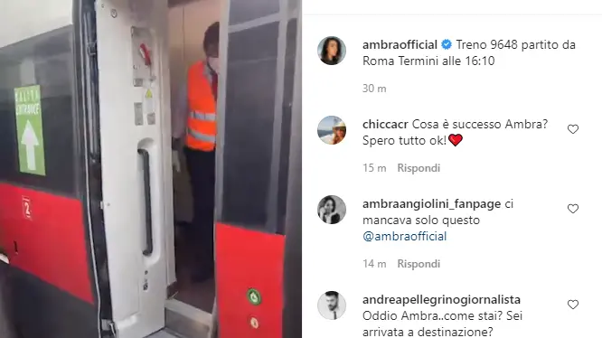 Ambra, la diretta dal treno fermo per guasto - © www.giornaledibrescia.it