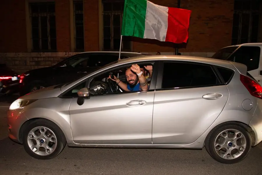 Festeggiamenti per l'Italia campione d'Europa