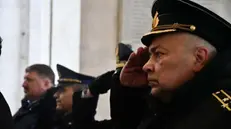 Alexey Nemudrov alla commemorazione del 2020 per Nikolajewka