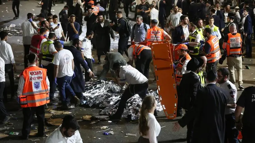 Calca ad un evento religioso: 44 morti in Israele - Foto Ansa  © www.giornaledibrescia.it