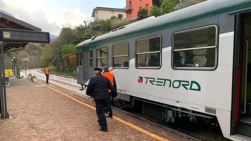 Il luogo dell'incidente a Cedegolo