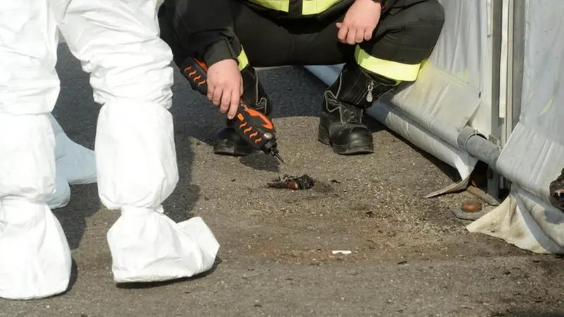 Anche specialisti del Niat dei Vigili del Fuoco al lavoro