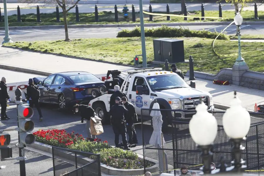 Capitol Hill, agenti al lavoro dopo l'assalto del 25enne