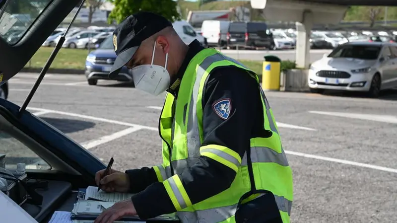 I controlli della Polizia al casello di Brescia Centro