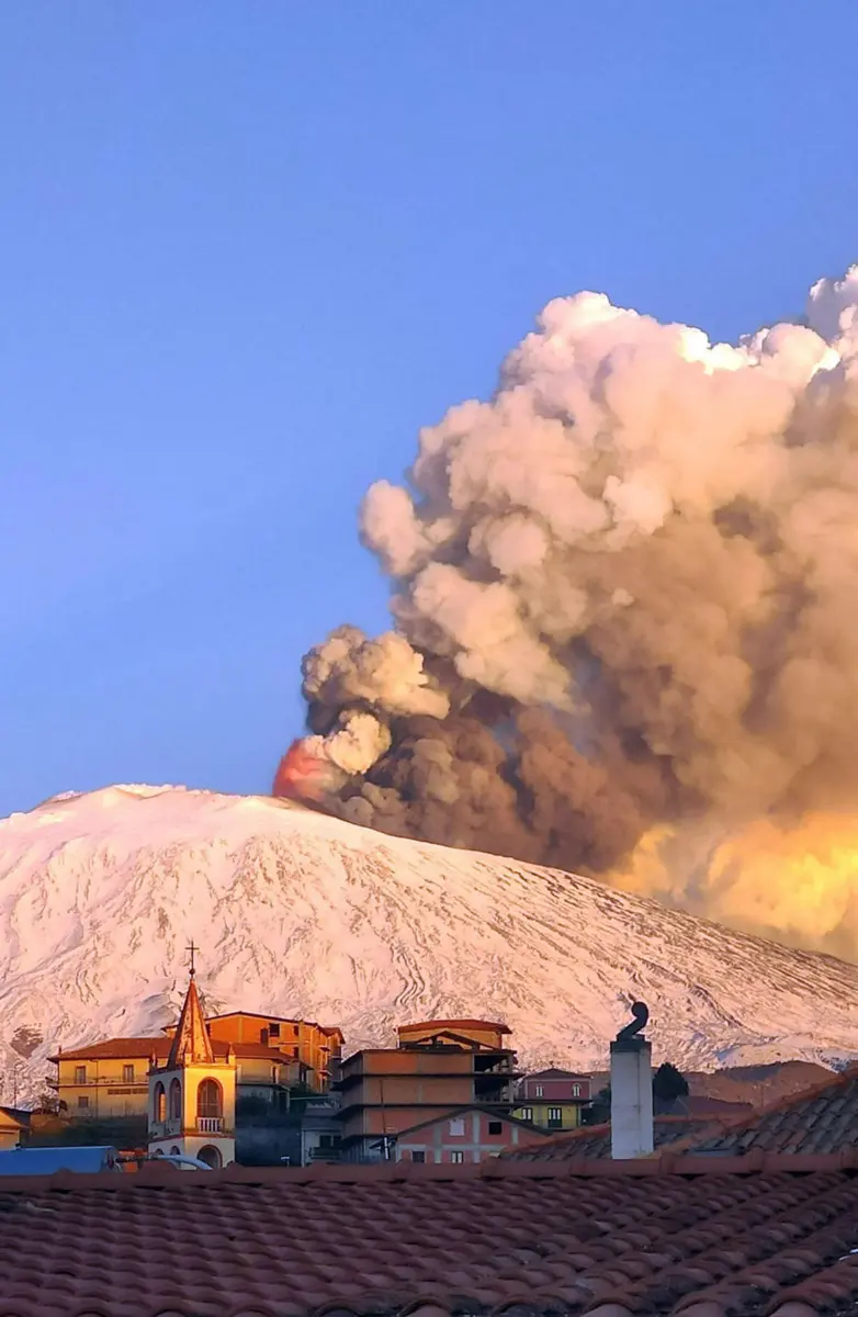L'eruzione sull'Etna