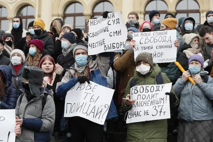 In Russia le proteste per la liberazione dell'oppositore Aleksej Navaln
