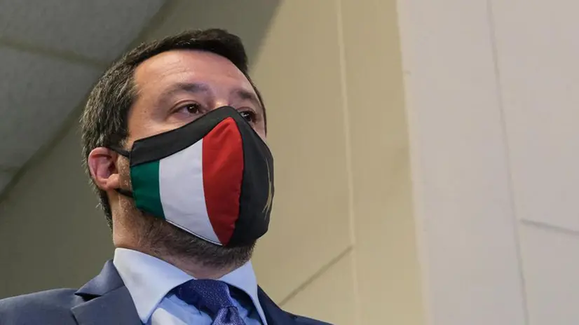 Il segretario della Lega, Matteo Salvini - Foto Ansa/Igor Petyx © www.giornaledibrescia.it