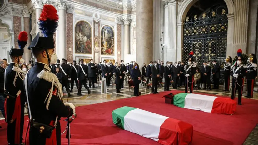 Funerali di Stato per l'ambasciatore Attanasio e il carabinieri Iacovazzi