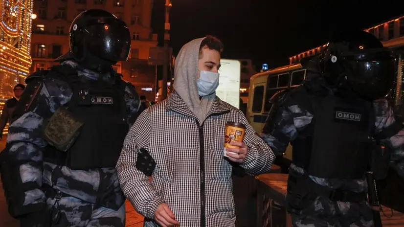 La polizia ha effettuato 1.386 fermi alla proteste non autorizzate a sostegno di Alexey Navalny