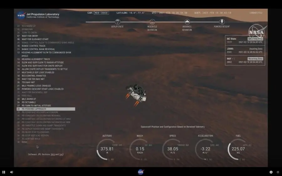 Il rover Perseverance della  Nasa è arrivato su Marte