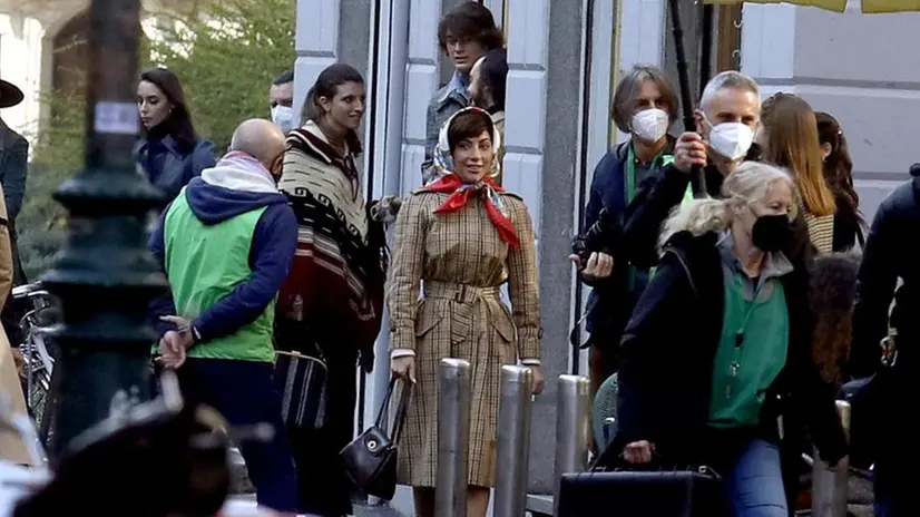 Il set milanese dove Lady Gaga sta lavorando