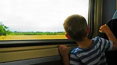 Il piccolo è rimasto sul treno da solo