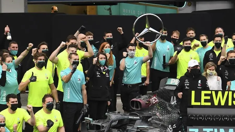 Hamilton lo scorso anno ha vinto il settimo titolo mondiale - Foto Ansa © www.giornaledibrescia.it