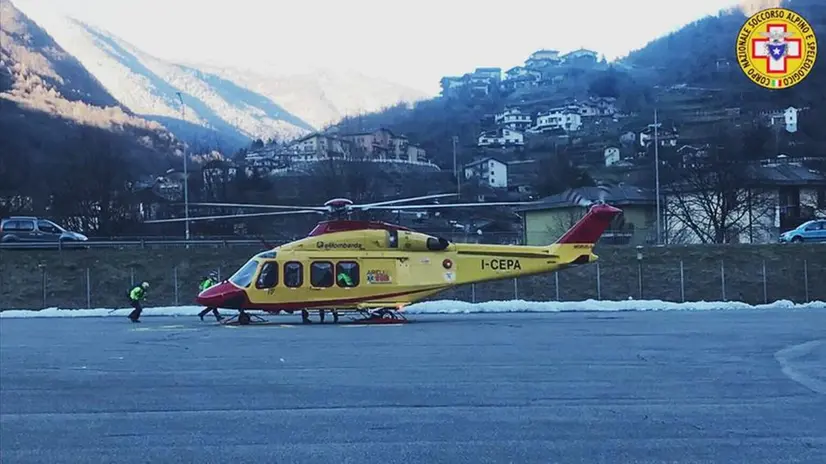 Valanga in Mortirolo, soccorritori in partenza dalla base Cnsas di Edolo