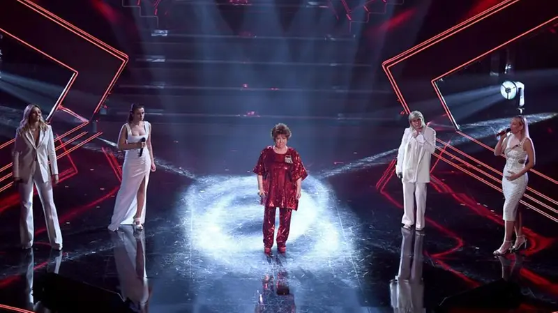 Alcune foto di Orietta Berti al Festival di Sanremo