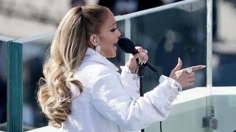 Jennifer  Lopez ha cantato per Joe Biden