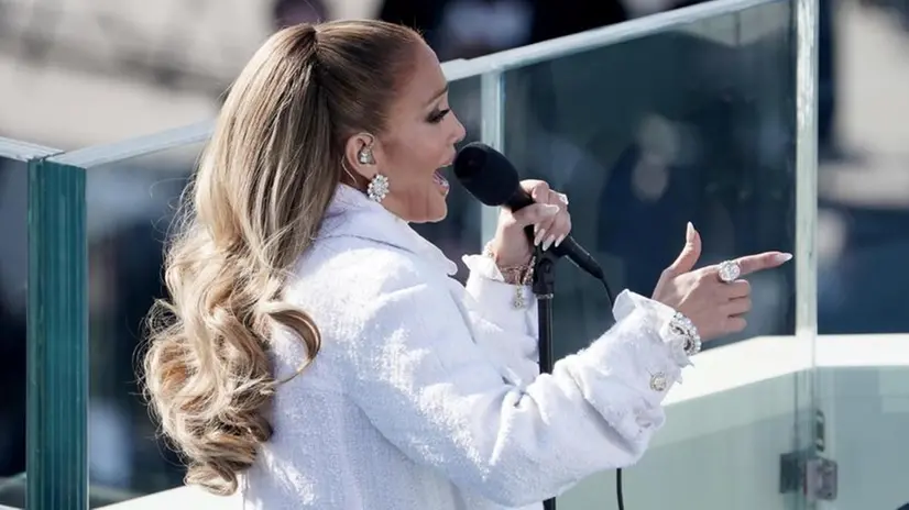 Jennifer  Lopez ha cantato per Joe Biden