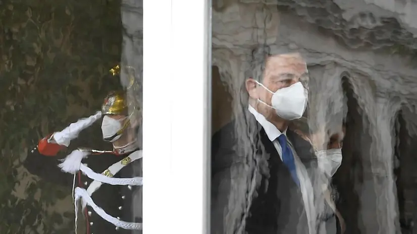 L'arrivo di Draghi al Quirinale