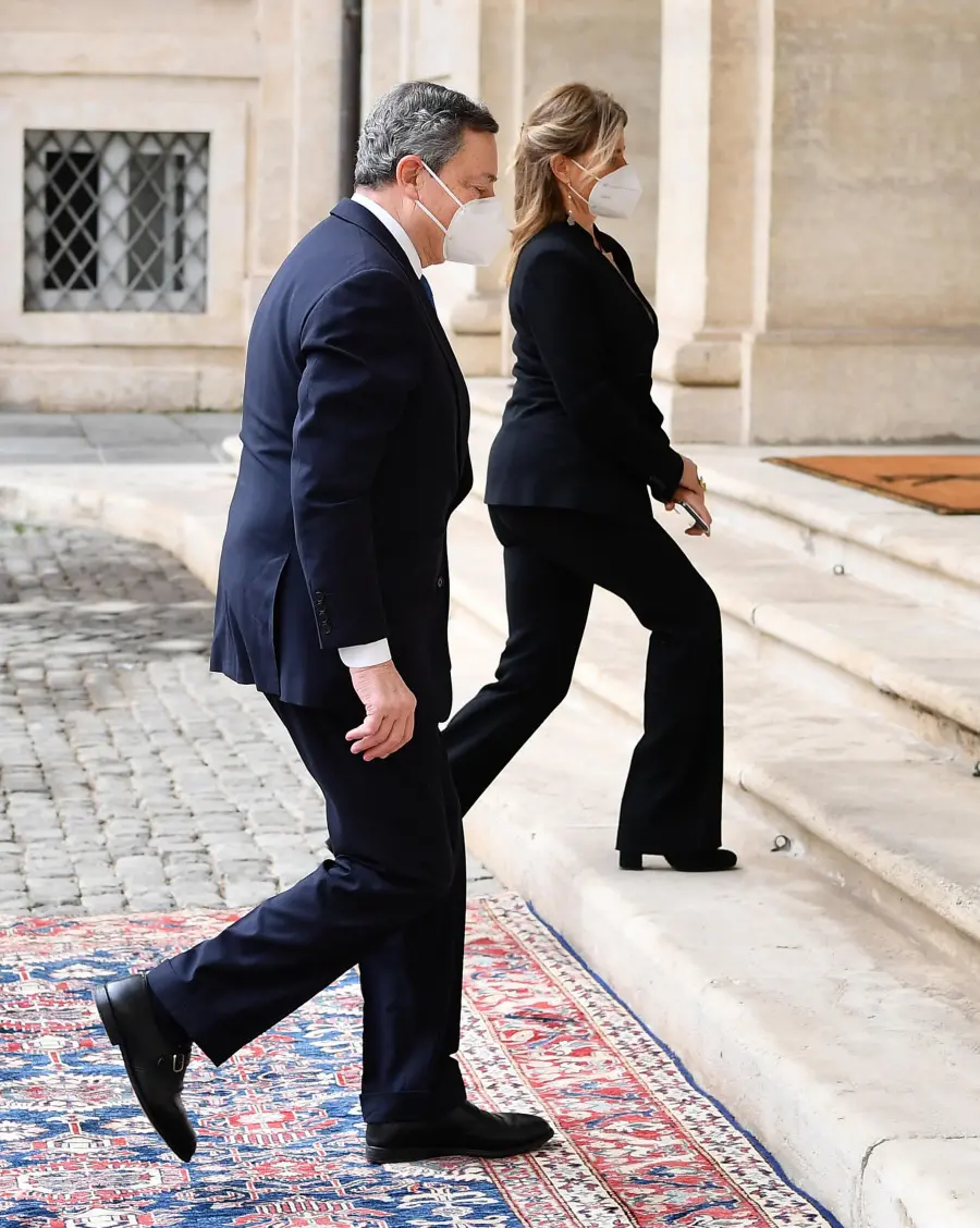 L'arrivo di Draghi al Quirinale